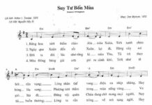 Bài hát: SUY TƯ BỐN MÙA