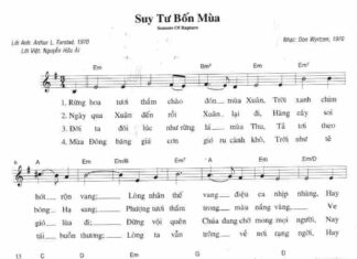 Bài hát: SUY TƯ BỐN MÙA
