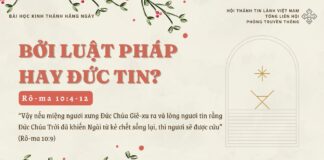 Bởi Luật Pháp Hay Đức Tin? – 11/12/2024