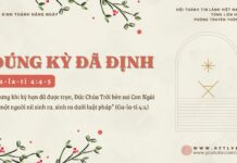 Đúng Kỳ Đã Định – 21/12/2024