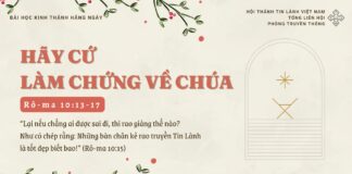 Hãy Cứ Làm Chứng Về Chúa – 3/12/2024