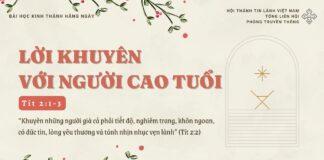 Lời Khuyên Với Người Cao Tuổi – 30/12/2024