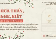 Chúa Thấy, Nghe, Biết – 31/12/2024