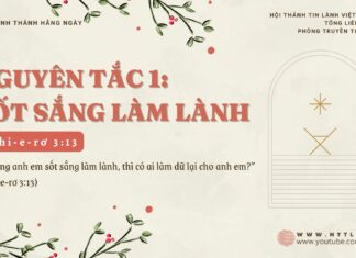 Nguyên Tắc 1: Sốt Sắng Làm Lành – 6/12/2024