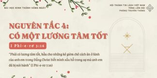 Nguyên tắc 4: Có Một Lương Tâm Tốt – 9/12/2024