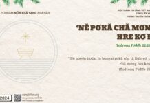 ‘Nĕ Pơkă Chă Mơng Hre Kơ Đe – 29/12/2024