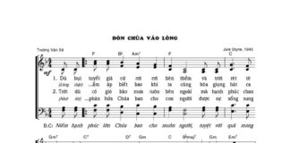 Bài hát Giáng sinh: ĐÓN CHÚA VÀO LÒNG