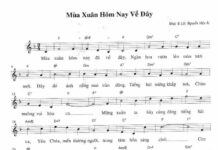 Bài hát: MÙA XUÂN HÔM NAY VỀ ĐÂY