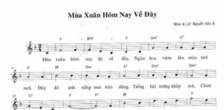 Bài hát: MÙA XUÂN HÔM NAY VỀ ĐÂY
