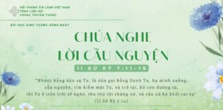 Chúa Nghe Lời Cầu Nguyện – 11/1/2025