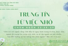 Trung Tín Từ Việc Nhỏ – 12/1/2025