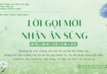Lời Gọi Mời Nhận Ân Sủng – 13/1/2025