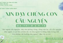 Xin Dạy Chúng Con Cầu Nguyện – 2/1/2025