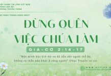 Đừng Quên Việc Chúa Làm – 24/1/2025