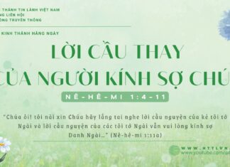 Lời Cầu Thay Của Người Kính Sợ Chúa – 8/1/2025