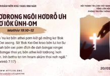 Tơdrong Ngôi Hơdrô̆ Ưh Kơ iŏk Ŭnh-om – 20/1/2025