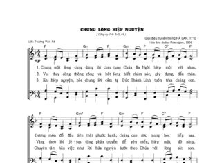 Bài hát: CHUNG LÒNG HIỆP NGUYỆN