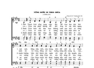 Bài hát: VỮNG BƯỚC ĐI THEO CHÚA