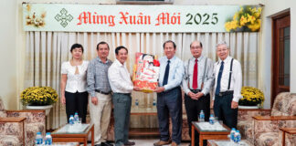 Đoàn Sở Nội Vụ Tỉnh Vĩnh Long Thăm và Chúc Tết Tổng Liên Hội