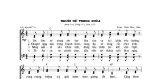 Bài hát: NGƯỜI NỮ TRONG CHÚA