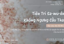 Tiên Tri Sa-mu-ên: Không Ngưng Cầu Thay – 10/2/2025