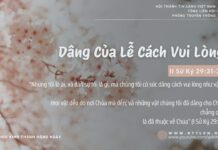 Dâng Của Lễ Cách Vui Lòng – 14/2/2025