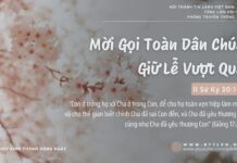 Mời Gọi Toàn Dân Chúa Giữ Lễ Vượt Qua – 15/2/2025