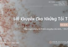 Lời Khuyên Cho Những Tôi Tớ – 27/2/2025