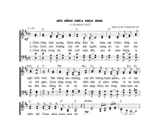 Bài hát: SỨC SỐNG CHÚA PHỤC SINH