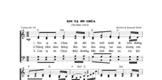 Bài hát: XIN TẠ ƠN CHÚA