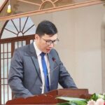 007.Mục sư Võ Đình Quang, Quản nhiệm Chi Hội Đức Phổ cầu nguyện đáp ứng Lời Chúa