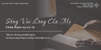 Sống Vui Lòng Cha Mẹ – 16/3/2025