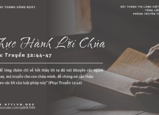 Thực Hành Lời Chúa – 26/3/2025