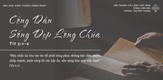 Công Dân Sống Đẹp Lòng Chúa – 29/3/2025