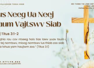 Tus Neeg Ua Neej Haum Vajtswv Siab – 29/3/2025