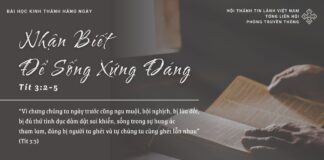 Nhận Biết Để Sống Xứng Đáng – 31/3/2025