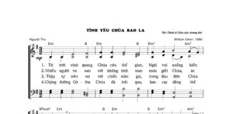 Bài hát: TÌNH YÊU CHÚA BAO LA