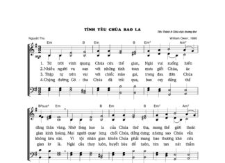 Bài hát: TÌNH YÊU CHÚA BAO LA