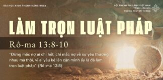 Làm Trọn Luật Pháp – 11/4/2025