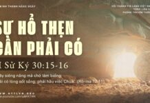 Sự Hổ Thẹn Cần Phải Có – 14/4/2025