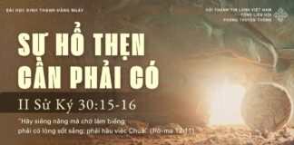 Sự Hổ Thẹn Cần Phải Có – 14/4/2025
