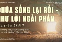 Chúa Sống Lại Rồi – Như Lời Ngài Phán – 19/4/2025