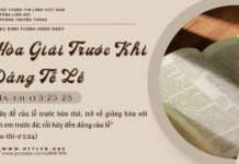 Hòa Giải Trước Khi Dâng Tế Lễ – 1/5/2025