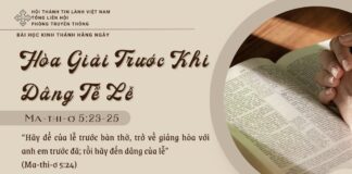 Hòa Giải Trước Khi Dâng Tế Lễ – 1/5/2025