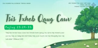 Tsis Txhob Qaug Cawv – 27/4/2025