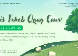 Tsis Txhob Qaug Cawv – 27/4/2025