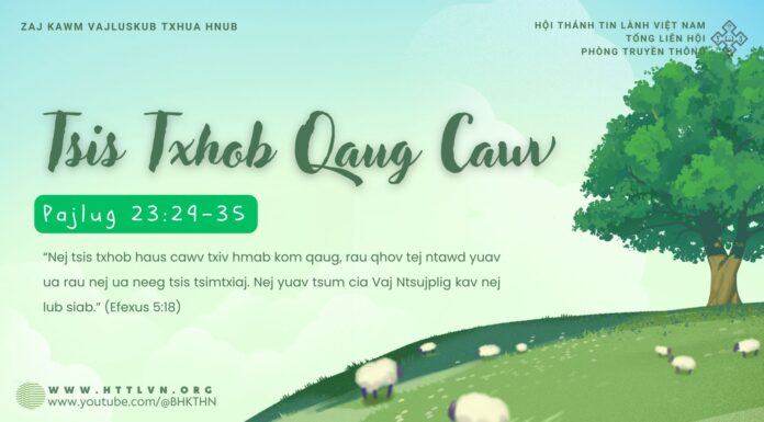 Tsis Txhob Qaug Cawv – 27/4/2025