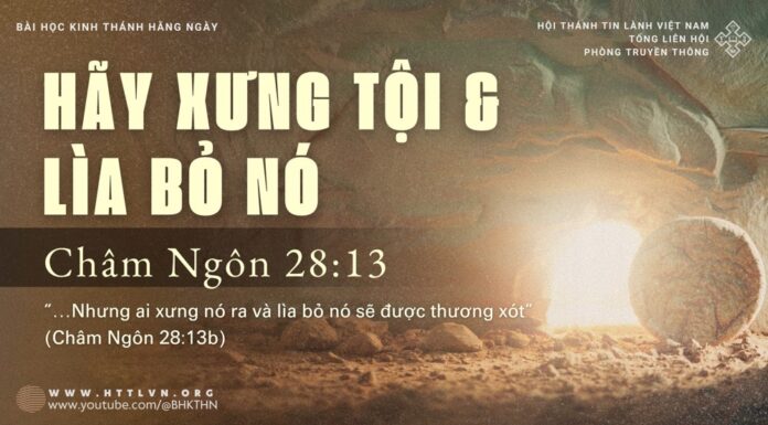 Hãy Xưng Tội Và Lìa Bỏ Nó – 2/4/2025