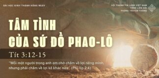 Tâm Tình Của Sứ Đồ Phao-lô – 30/4/2025
