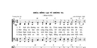 Bài hát Phục sinh: CHÚA SỐNG LẠI VÌ CHÚNG TA